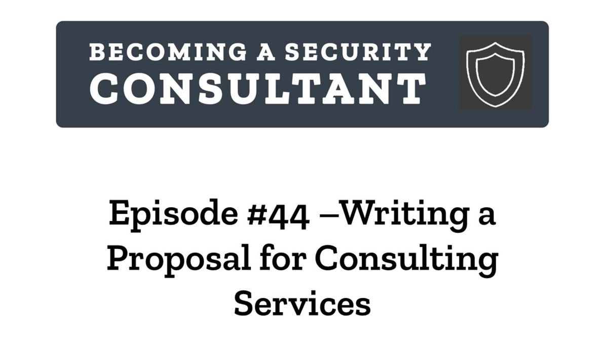 EP44 Writing a Proposal for Consulting Services